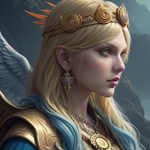 Taylor Swift as Tarot Reader in Fantasy Art