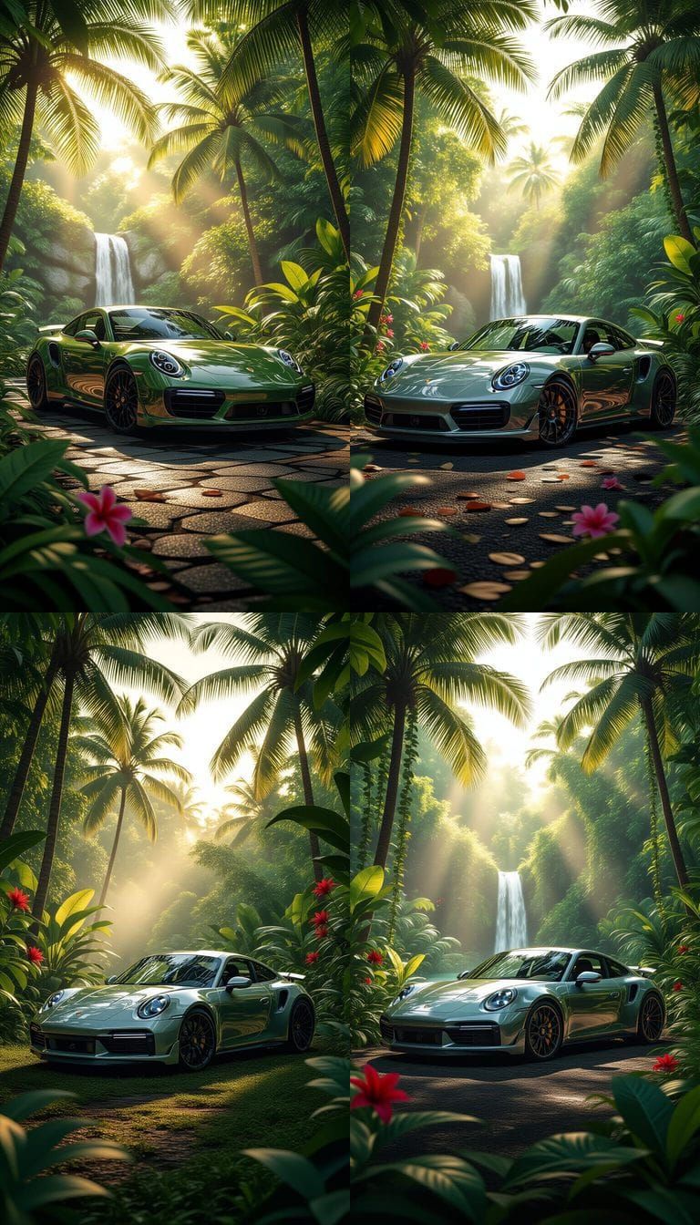 Porsche 911 Turbo S in Lush Jungle
