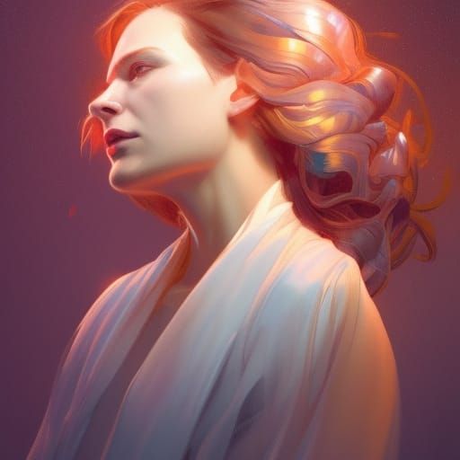 Mother Miranda Portrait in Hyperdetailed Digital Art