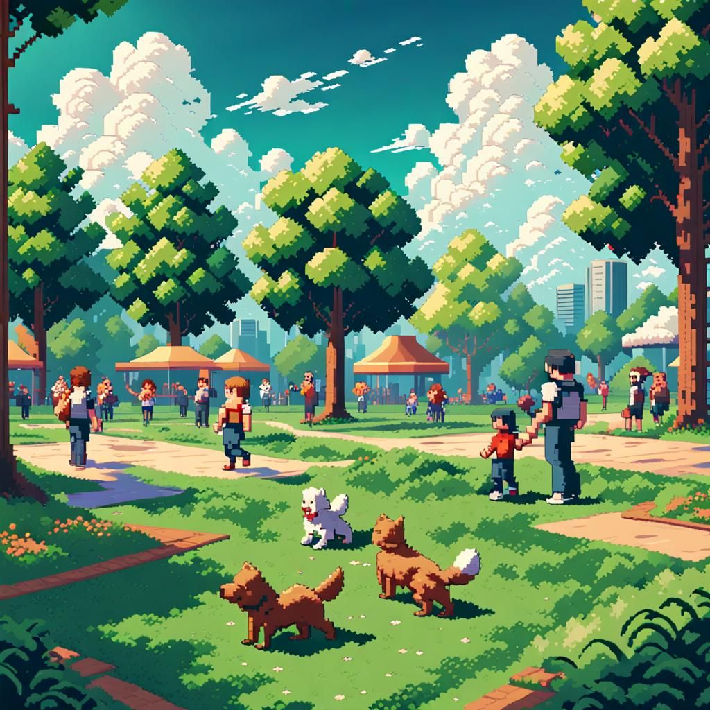 Pixelated Humans and Pets in 8-bit Style