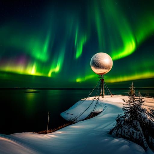 Spectacular Northern Lights Display from Bubble Hotel