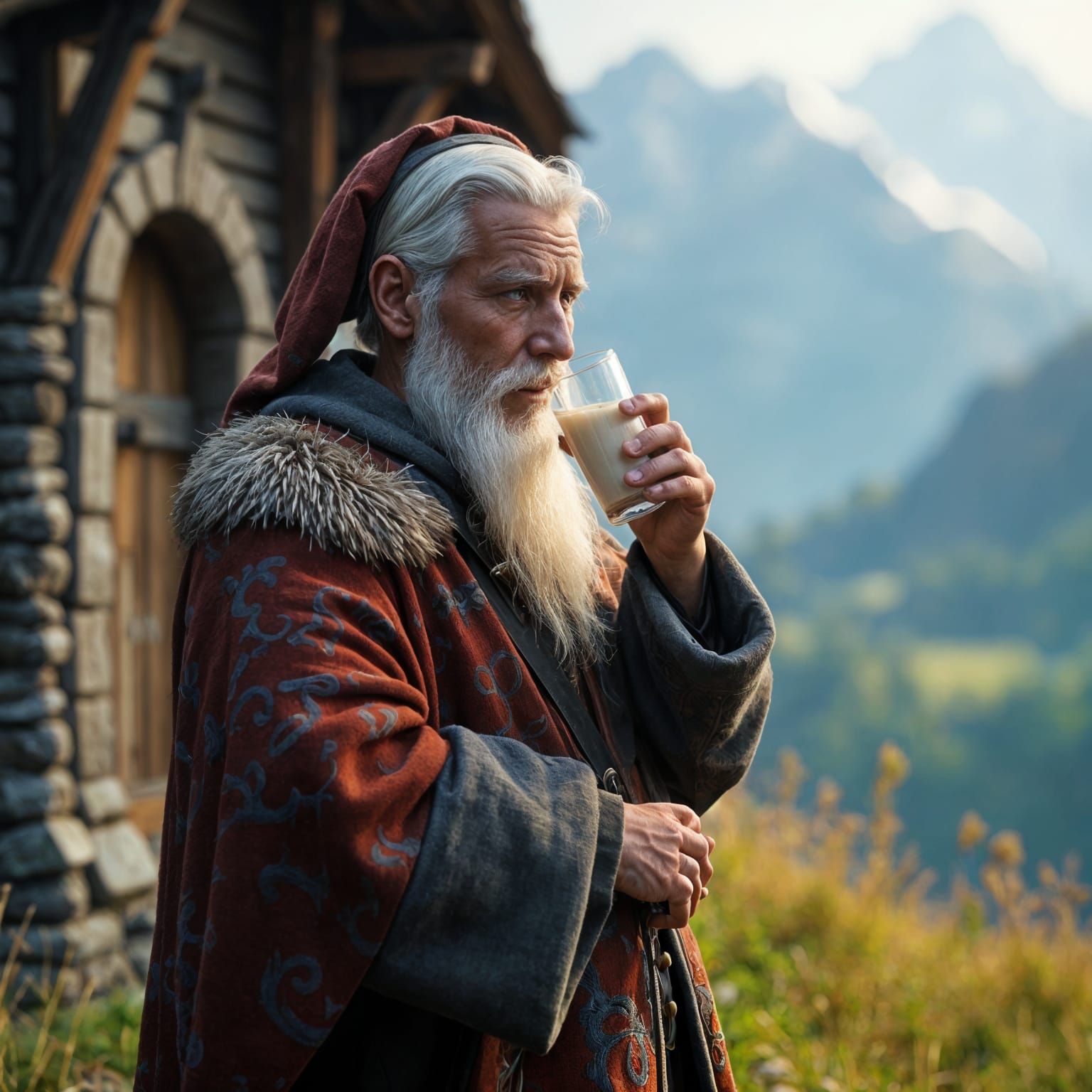 Brother Markus: Eremit in Detailed Matte Painting