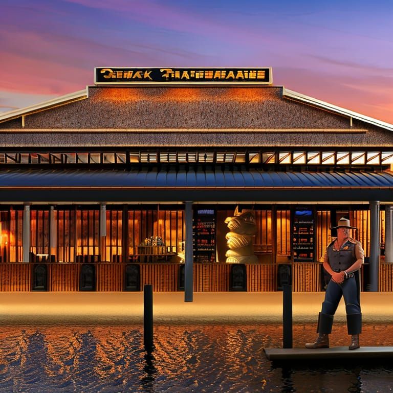 Outback Steakhouse with Crocodile Dundee Chef: 8k Concept Ar...