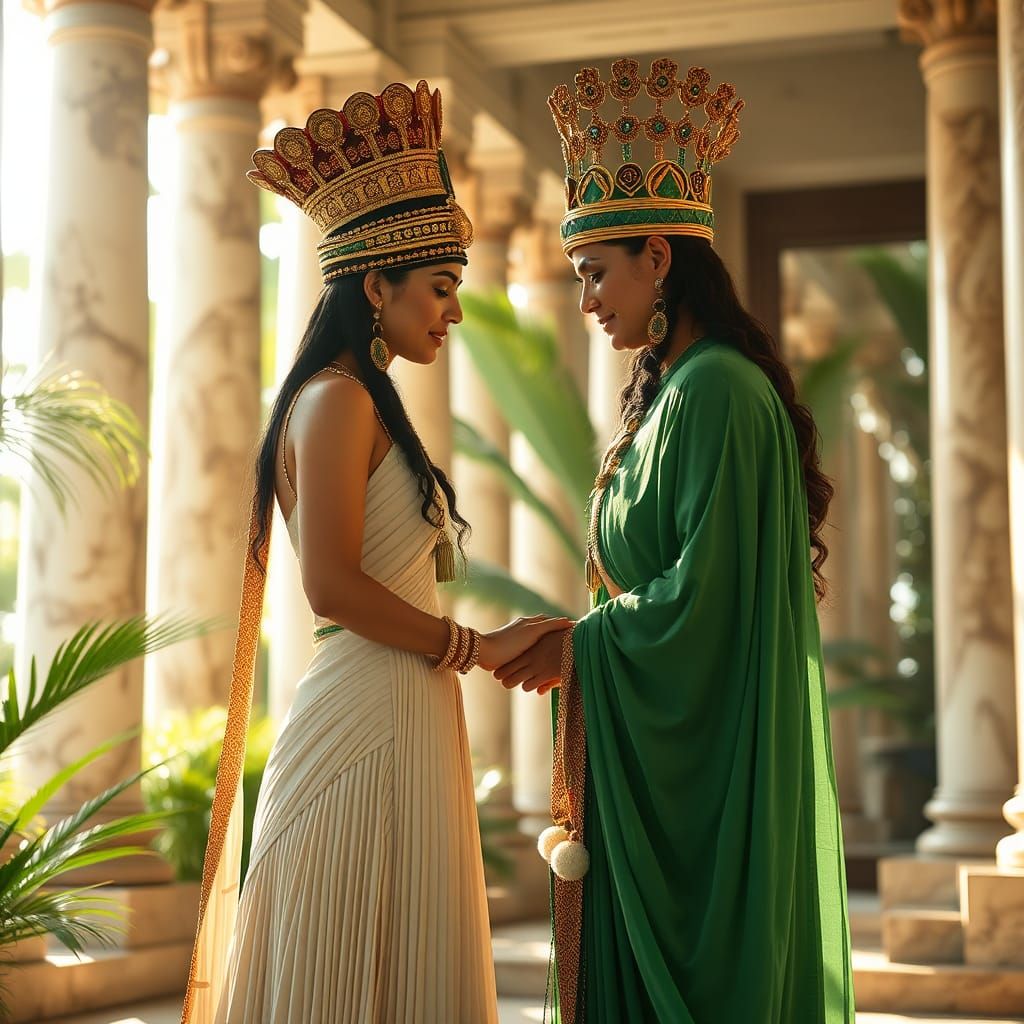 Cleopatra and Gaia's Opulent Egyptian Wedding in 2025