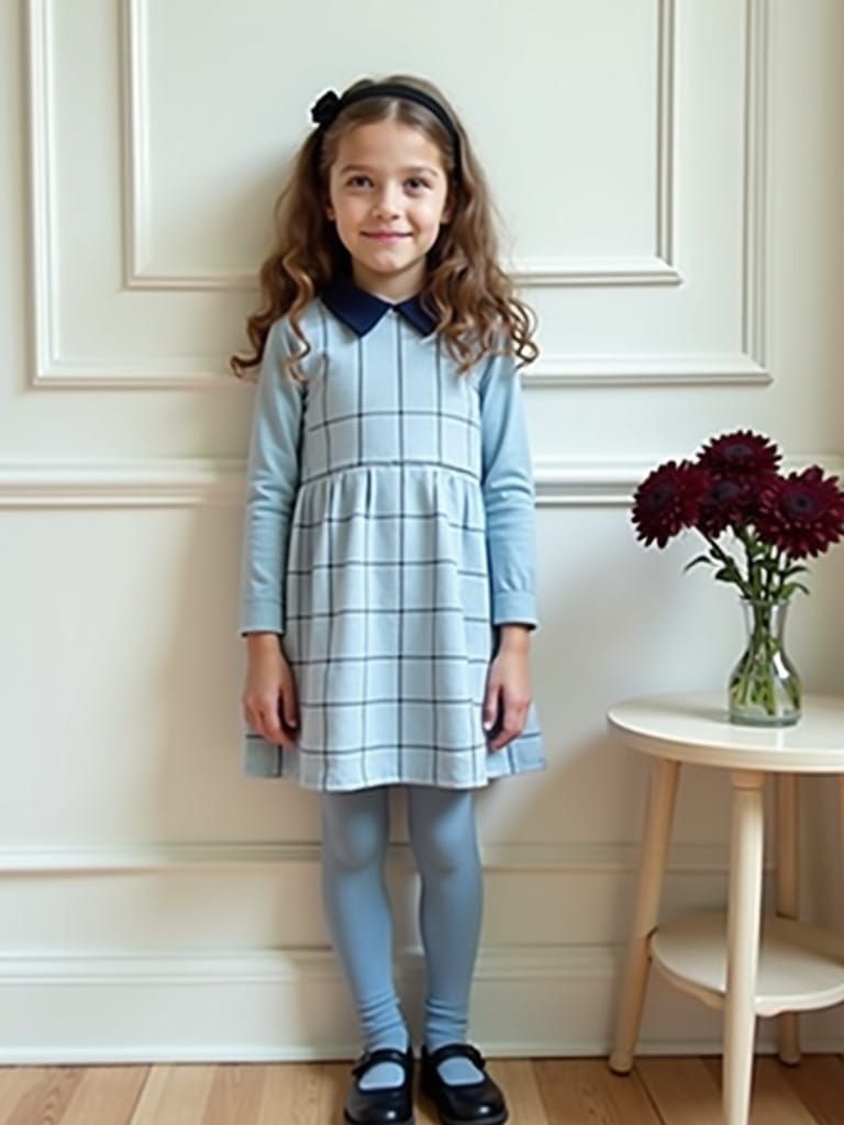 Neutral Girl in Soft Pastel Colors