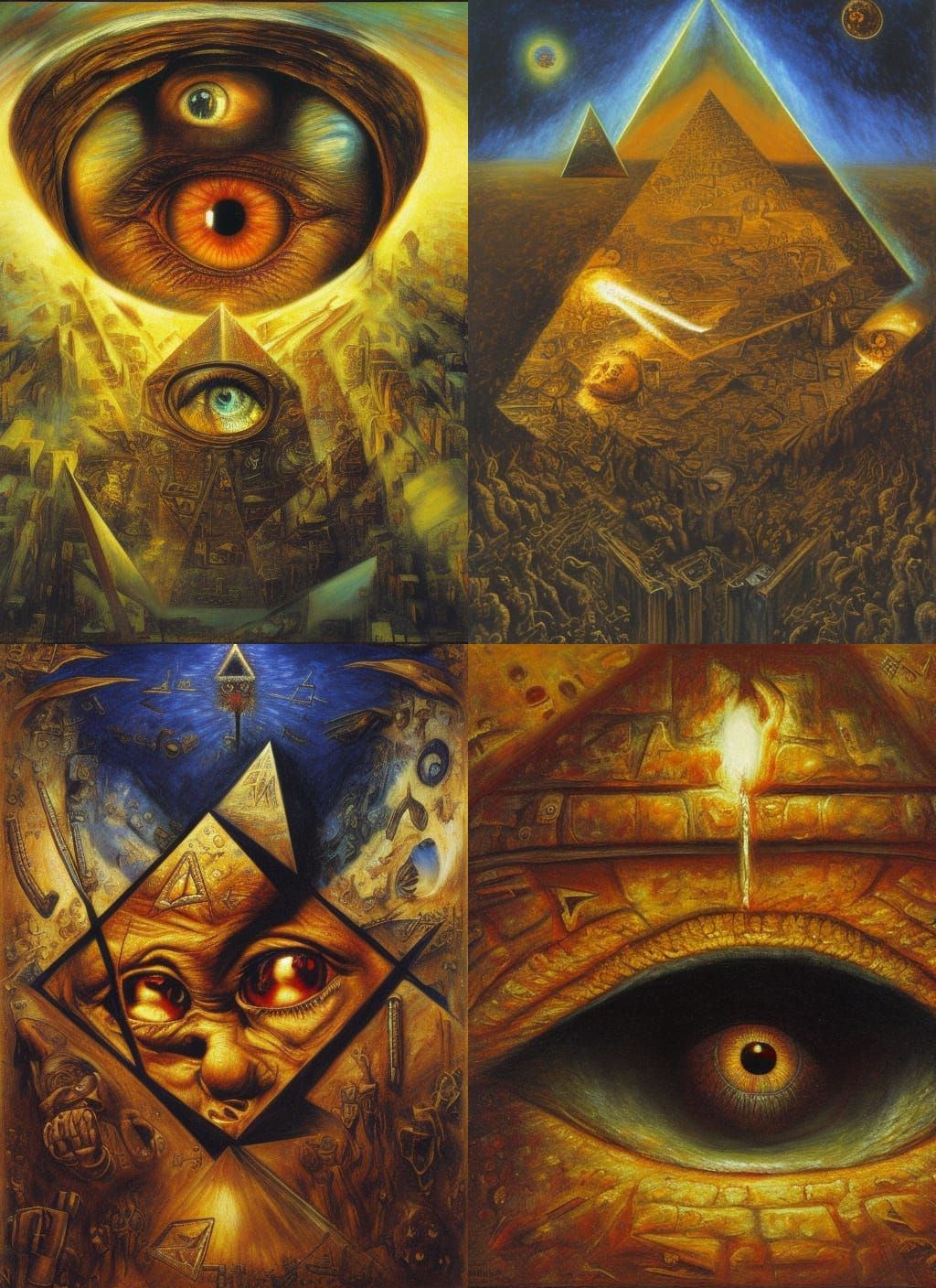 Eye in Pyramid: Conspiracy Art in 8K Resolution