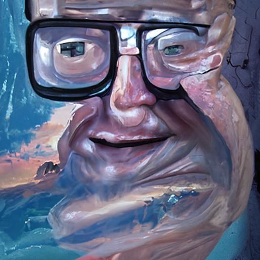 Hank Hill Oil Painting by James Gurney