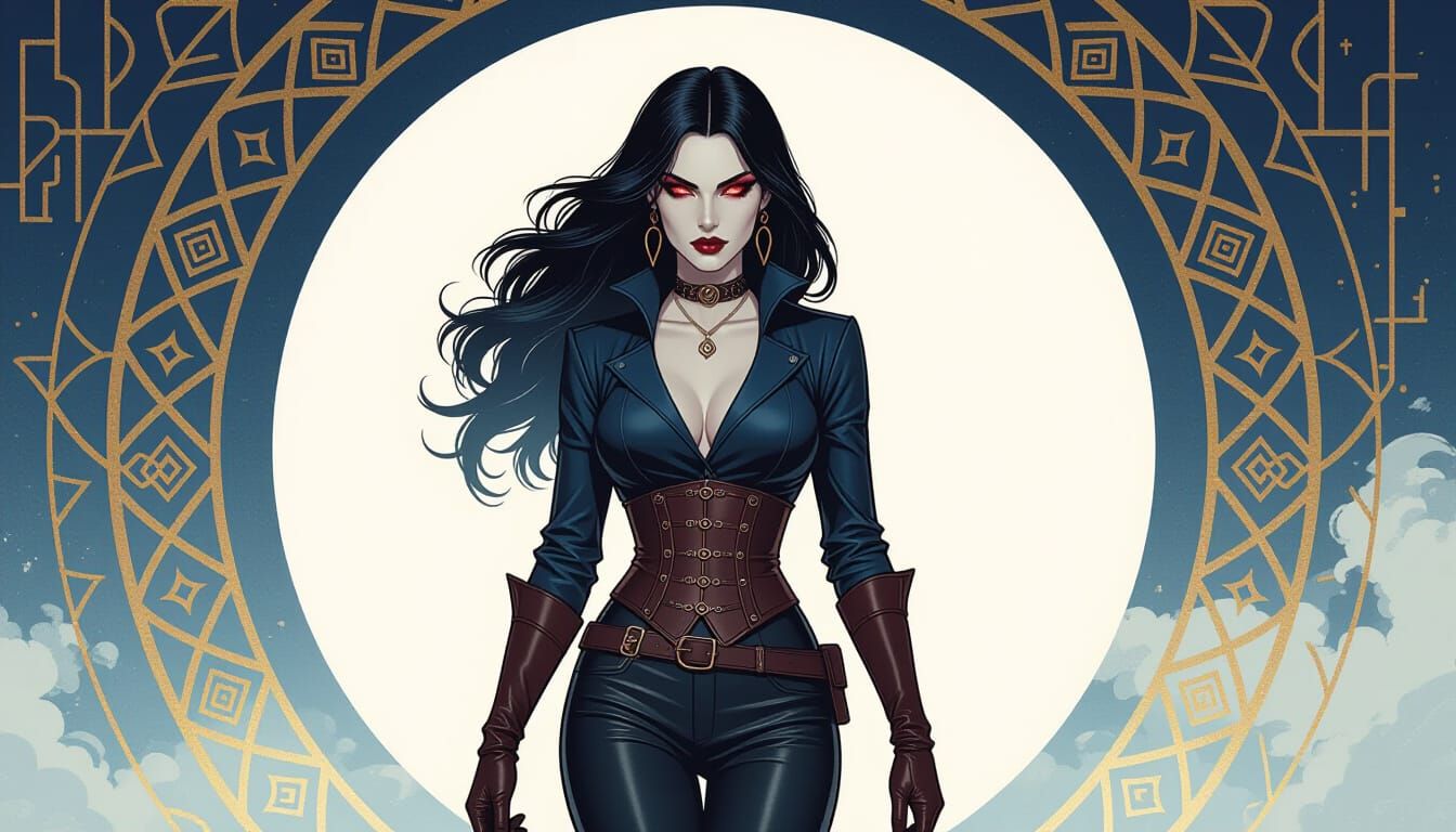 Dhampyr Transformation: A Darkly Elegant Portrait