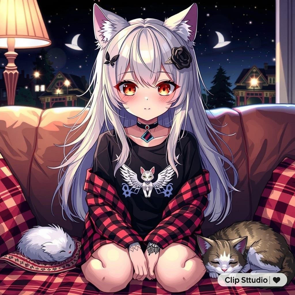 Anime Girls Sleeping: Studio Trigger Style