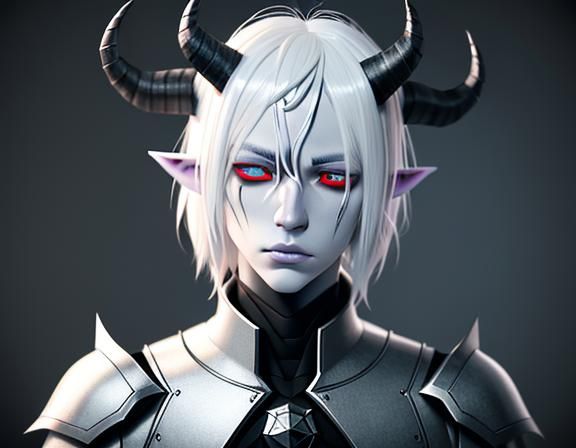 Cold Wight Demon in Anime Style 3D Art