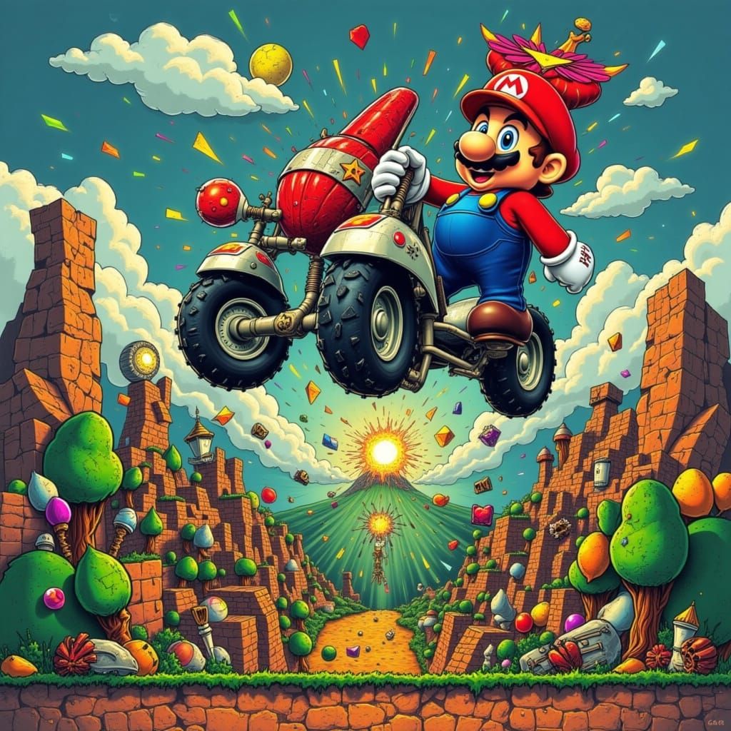 Pixel Art Super Mario Bros