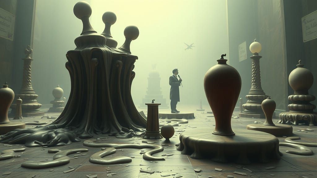 Dreamlike Melting Objects in Muted Colors