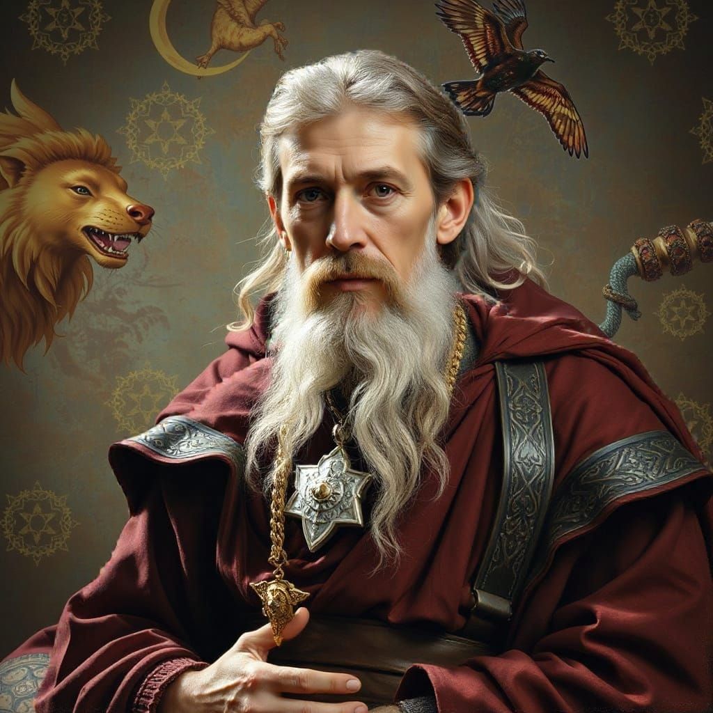 Complex Man: Polymath Portrait in Digital Art