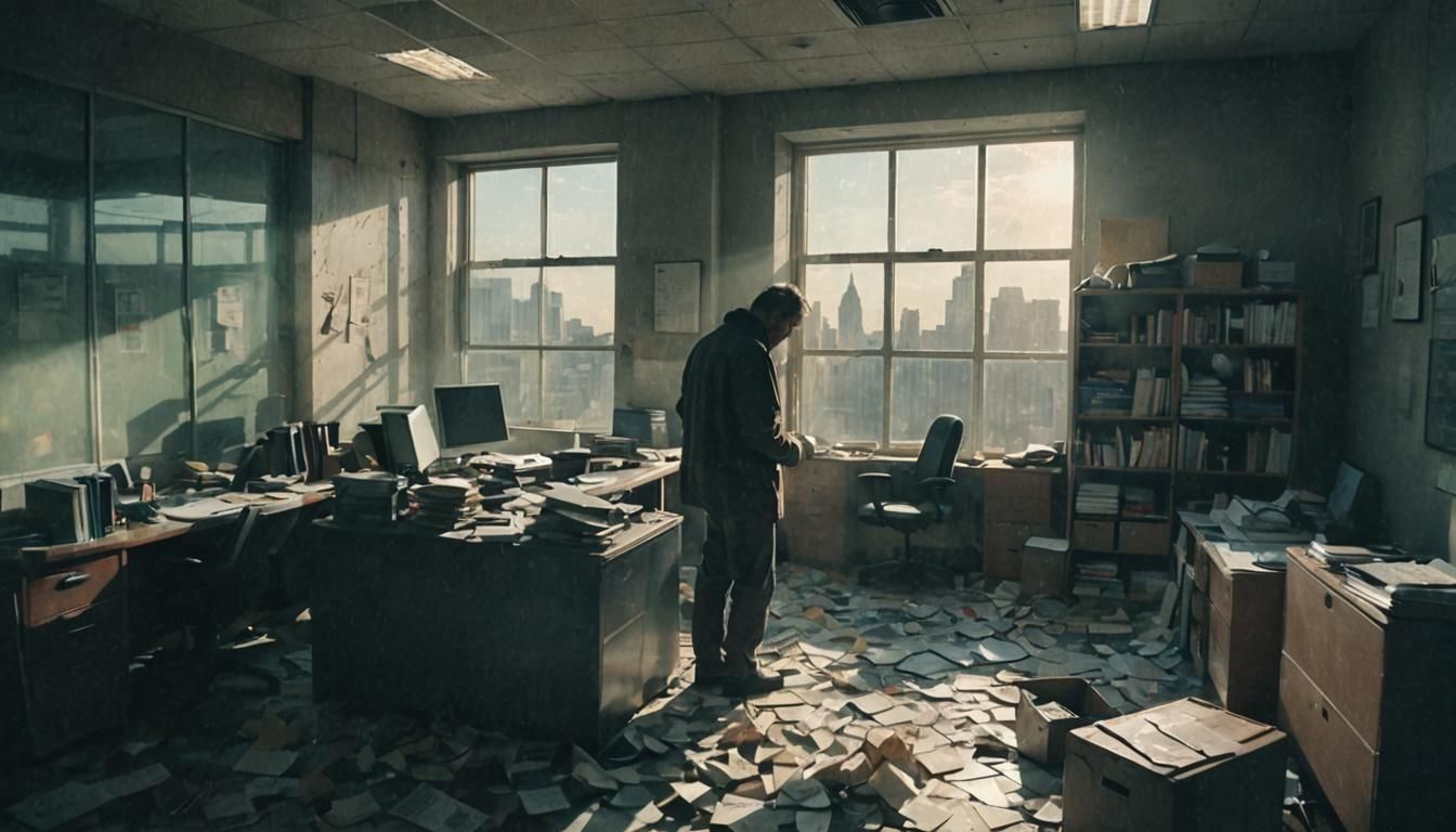 Office Scavenger: Double Exposure Dye-Transfer Image