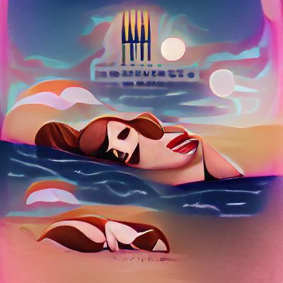 Children Playing by Lake in Summer, Photorealistic