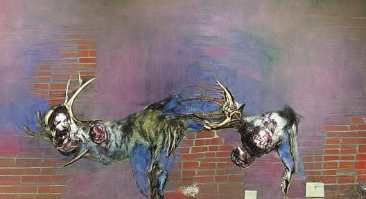 Zombie Wendigo in an Abstract Expressionist Style