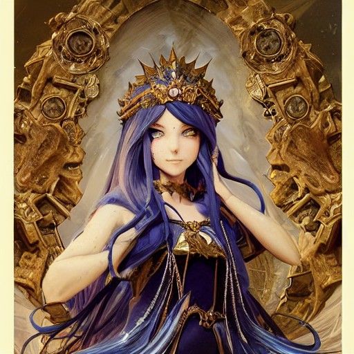 Goddess Rosalina: Detailed Anime Concept Art