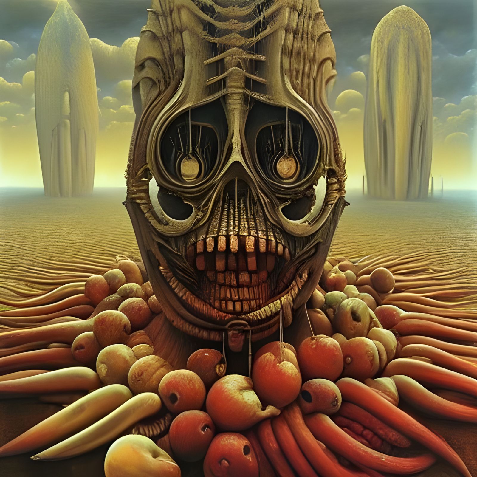 Hyperdetailed Still Life in Trompe l'oeil Style