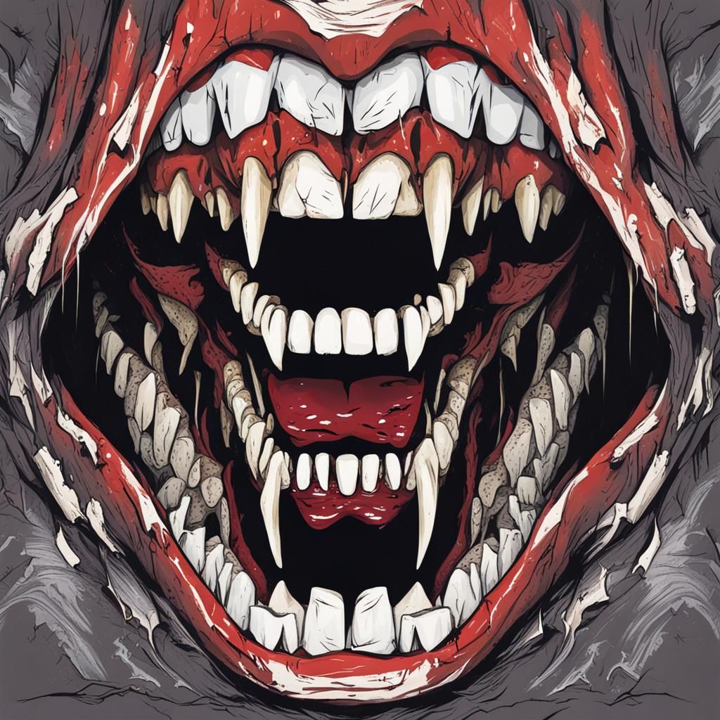 Terrifying View from Inside a Monster's Mouth