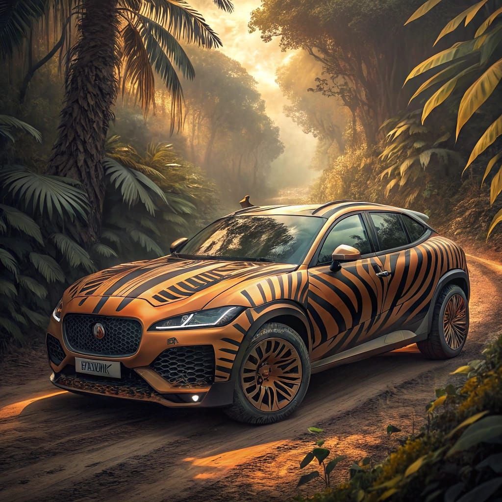 Cyberpunk-Inspired Tyger-Patterned Roadster Speeds Through t...