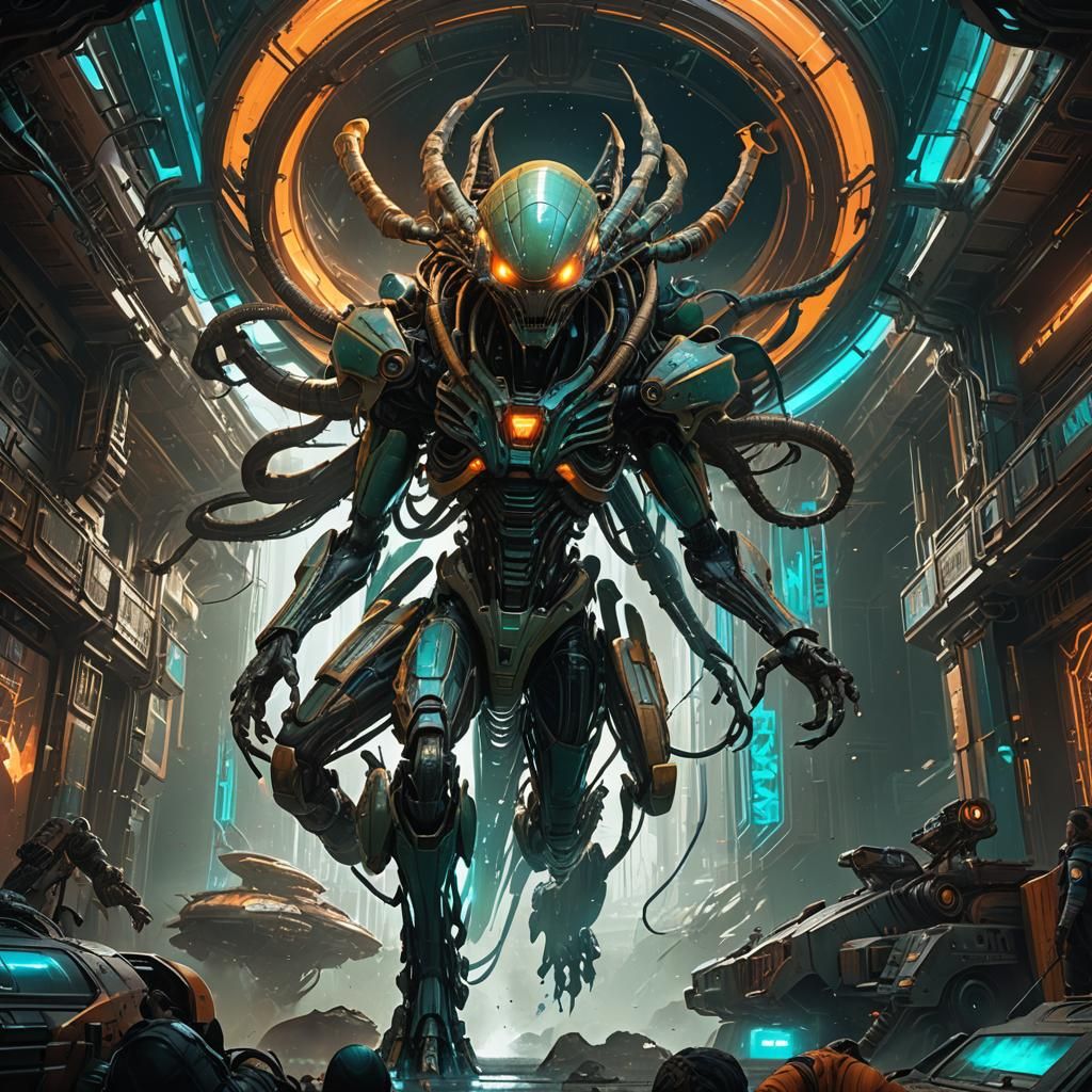 Detailed Alien Concept Art in Unreal Engine 5