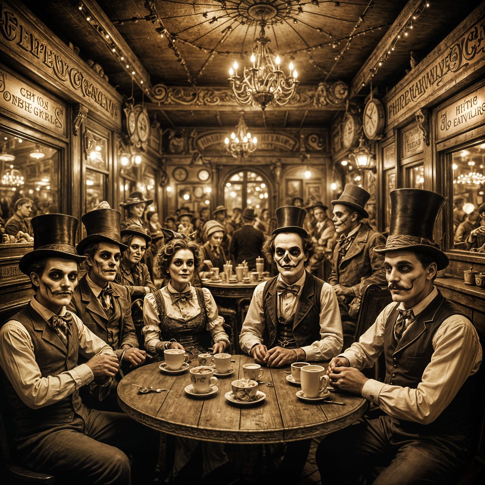 Bizarre Carnival Freaks at Enchanted Cafe