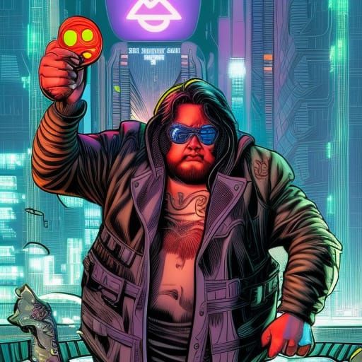 Cyberpunk Comic Art: Fatboys Are Back 2023