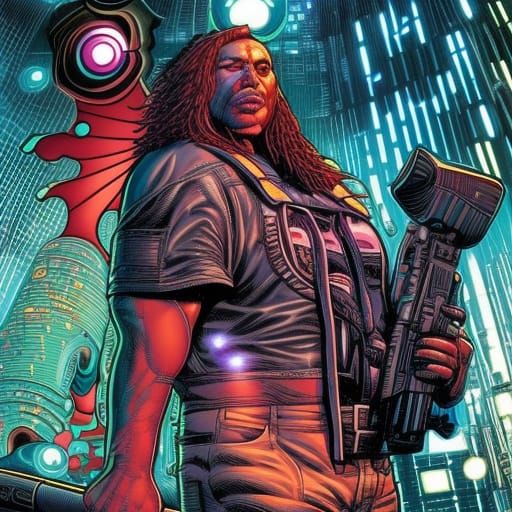 Cyberpunk Comic Art: Fatboys Return in 2023