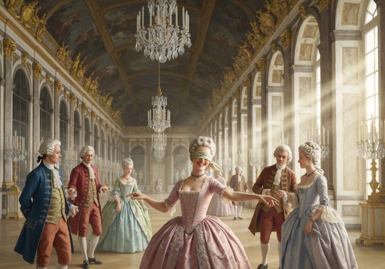 Versailles Hall of Mirrors: Rococo Blind Man's Buff