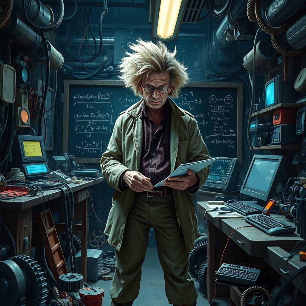 Futuristic Inventor Unravels Time Travel Secrets in Industri...