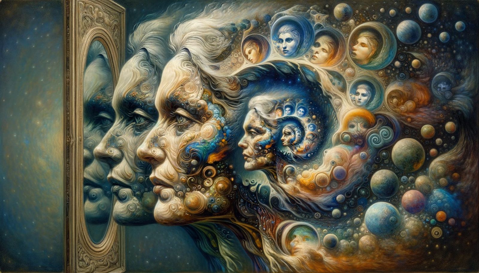 Mother Earth Gaia: Surreal Panoramic Portrait