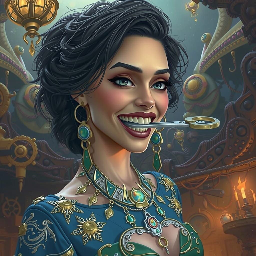 Fearless Woman Unleashes Mystical Power