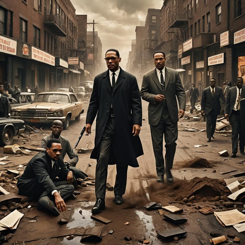 Malcolm X and Martin Luther King: Bad Boys, Detailed Matte P...