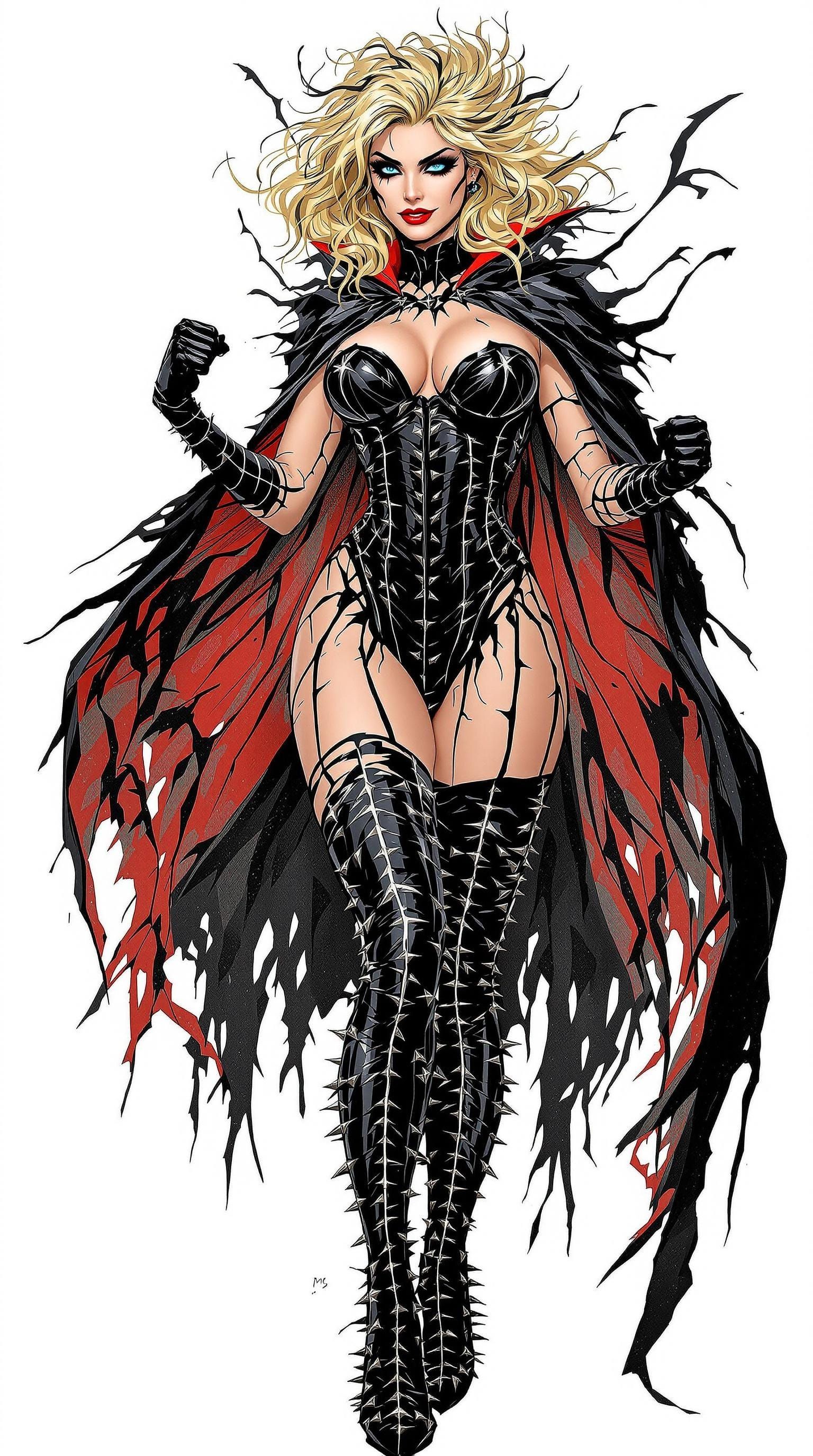 Malice: Corrupted Susan Storm in Gothic Horror Style
