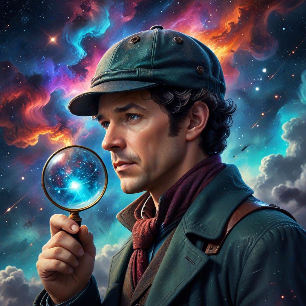 Sherlock Holmes in Space: Digital Sci-Fi Art