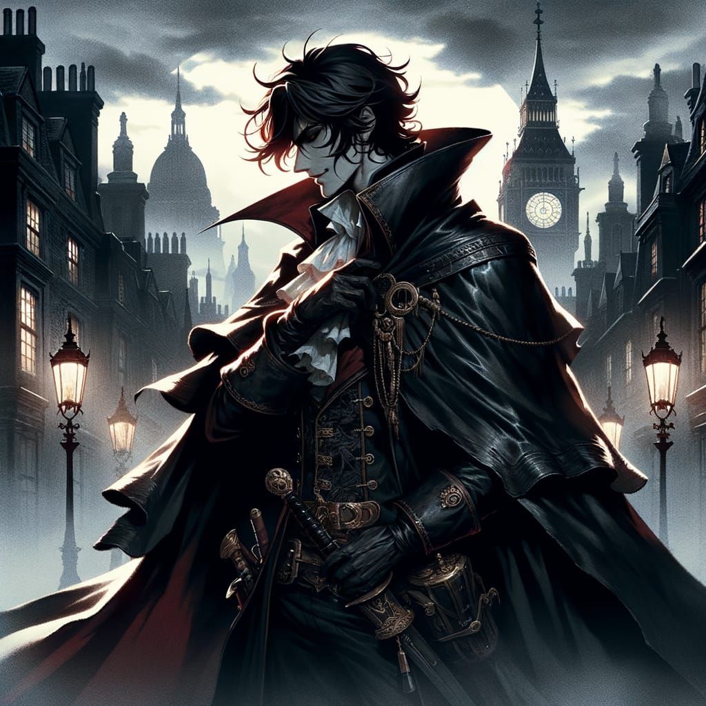 Mysterious Spanish Vampire Pirate in Foggy Victorian London