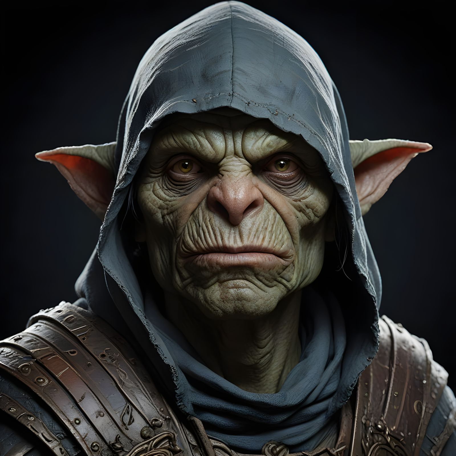 Goblin Warrior in Dark Armor, Triadic Colors