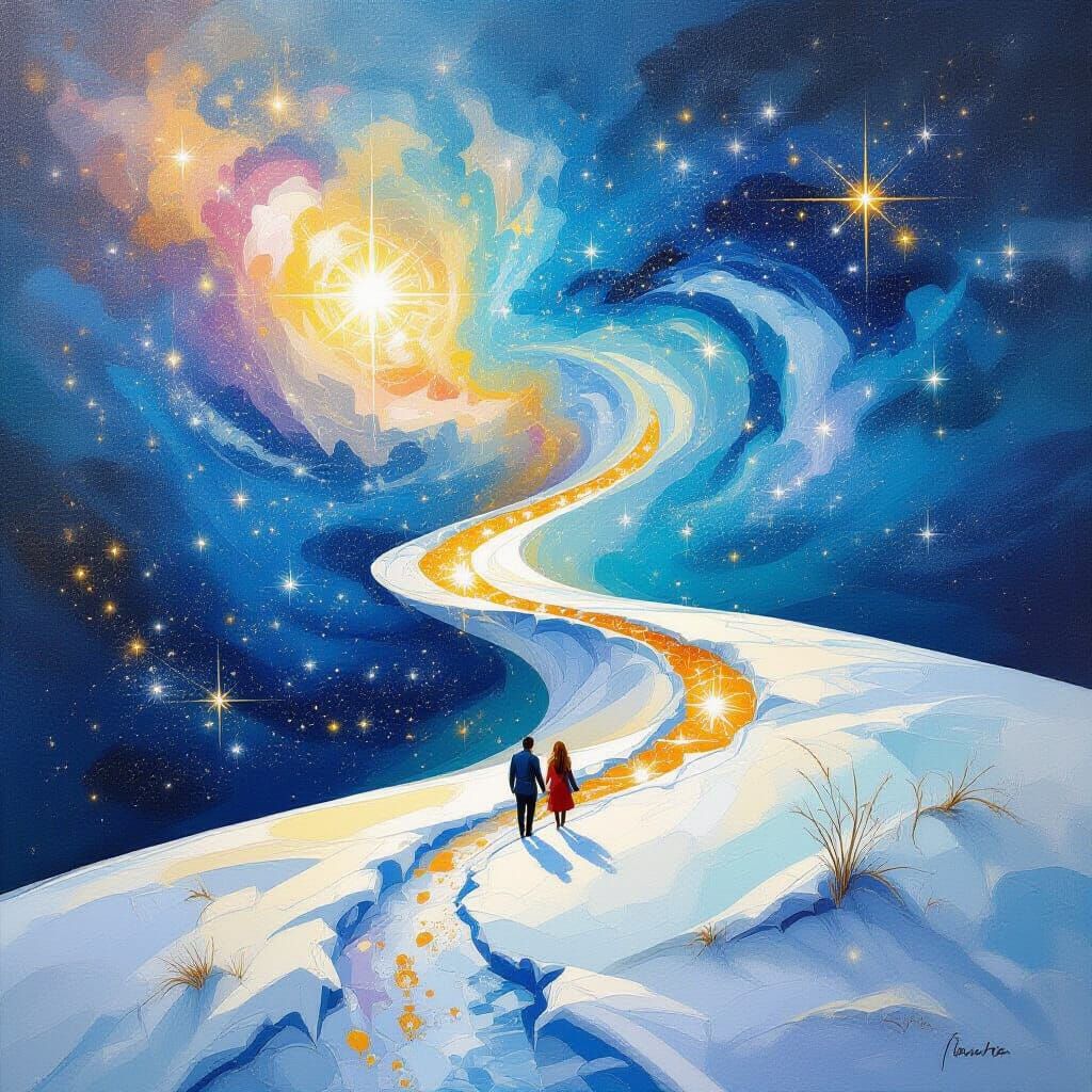 Celestial Path of Stars