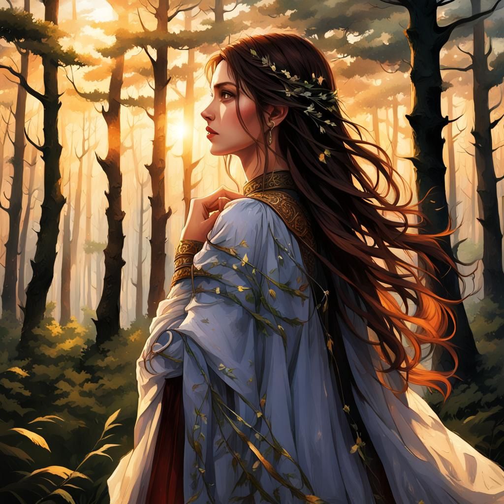 Eerie Forest Encounter with a Shadowy Apparition