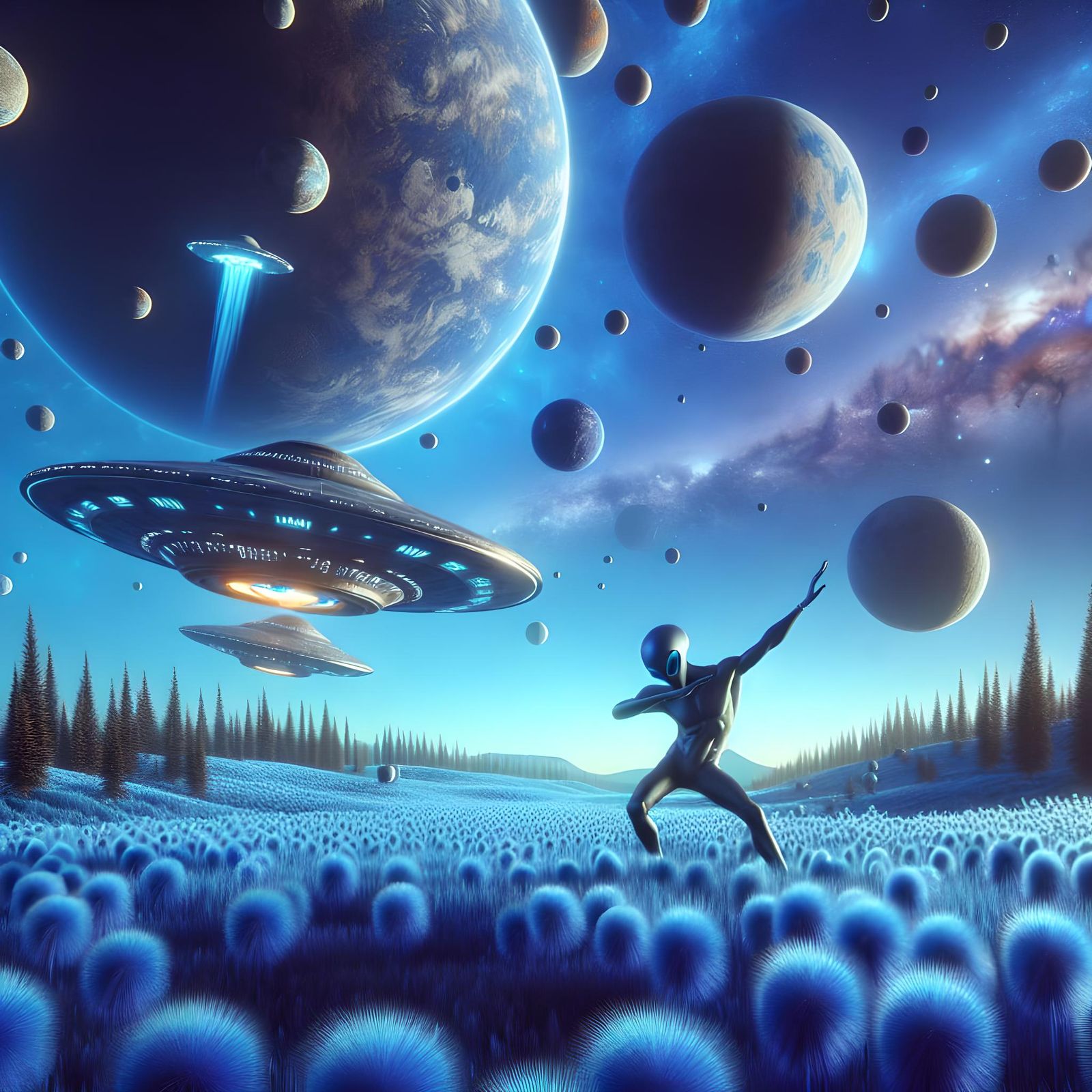 New Earth Concept with Alien Landscape in 8K