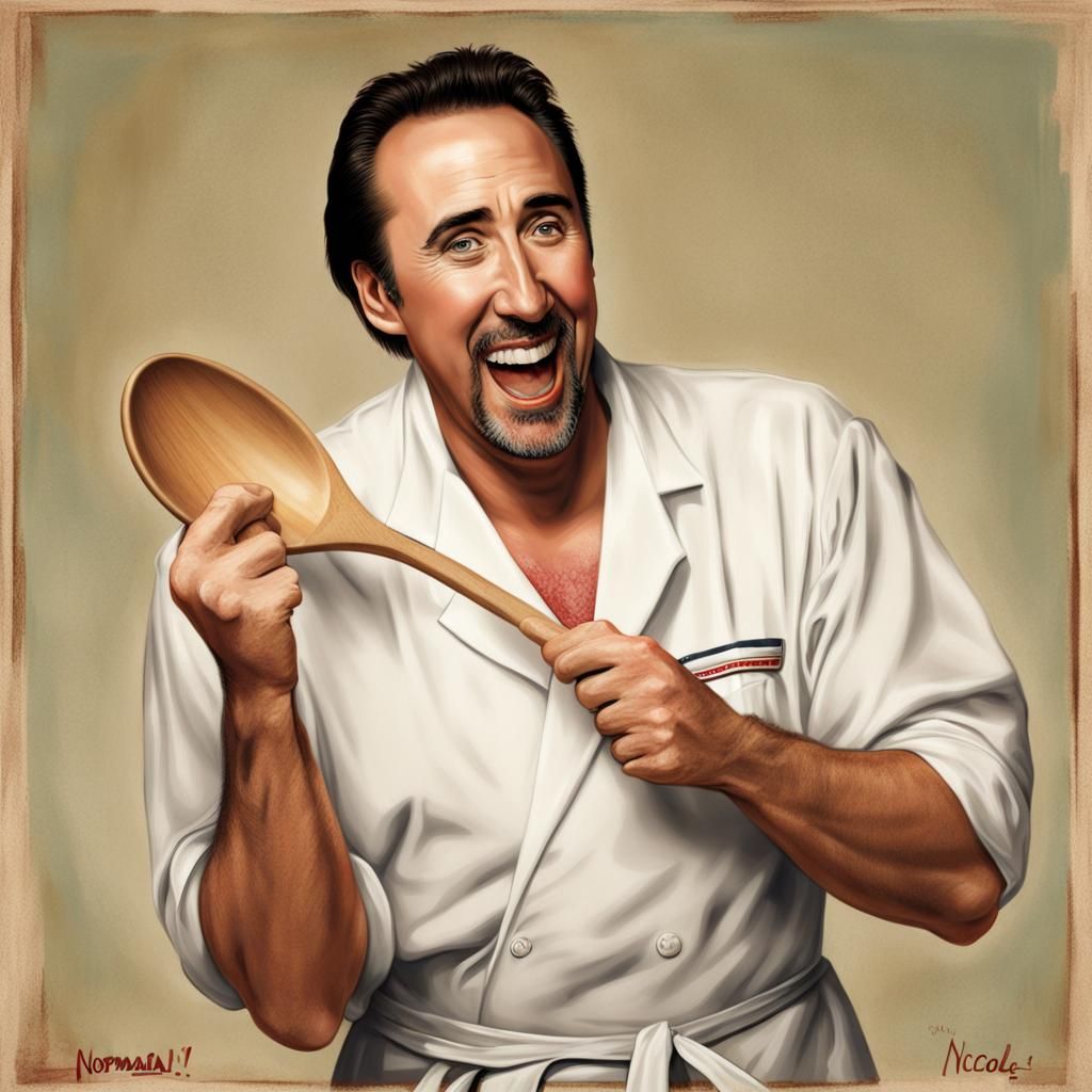 Nicolas Cage Beats Paul Hollywood, Rockwell Style