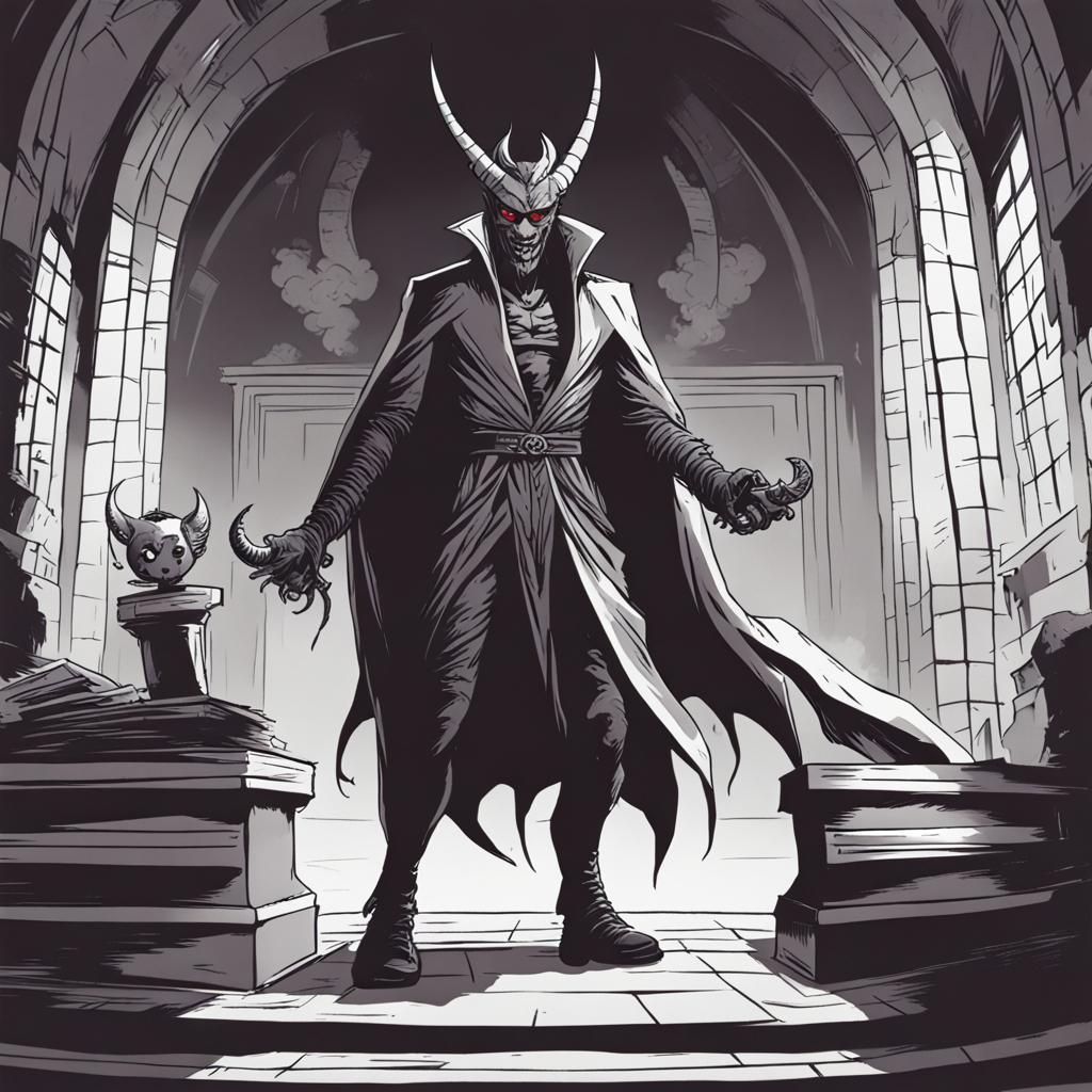 Menacing Demon Searches: Digital Art