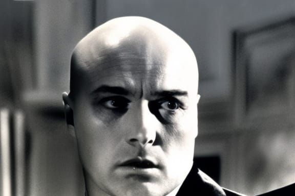 Bald Marlon Brando, reimagined in A Streetcar Named Desire