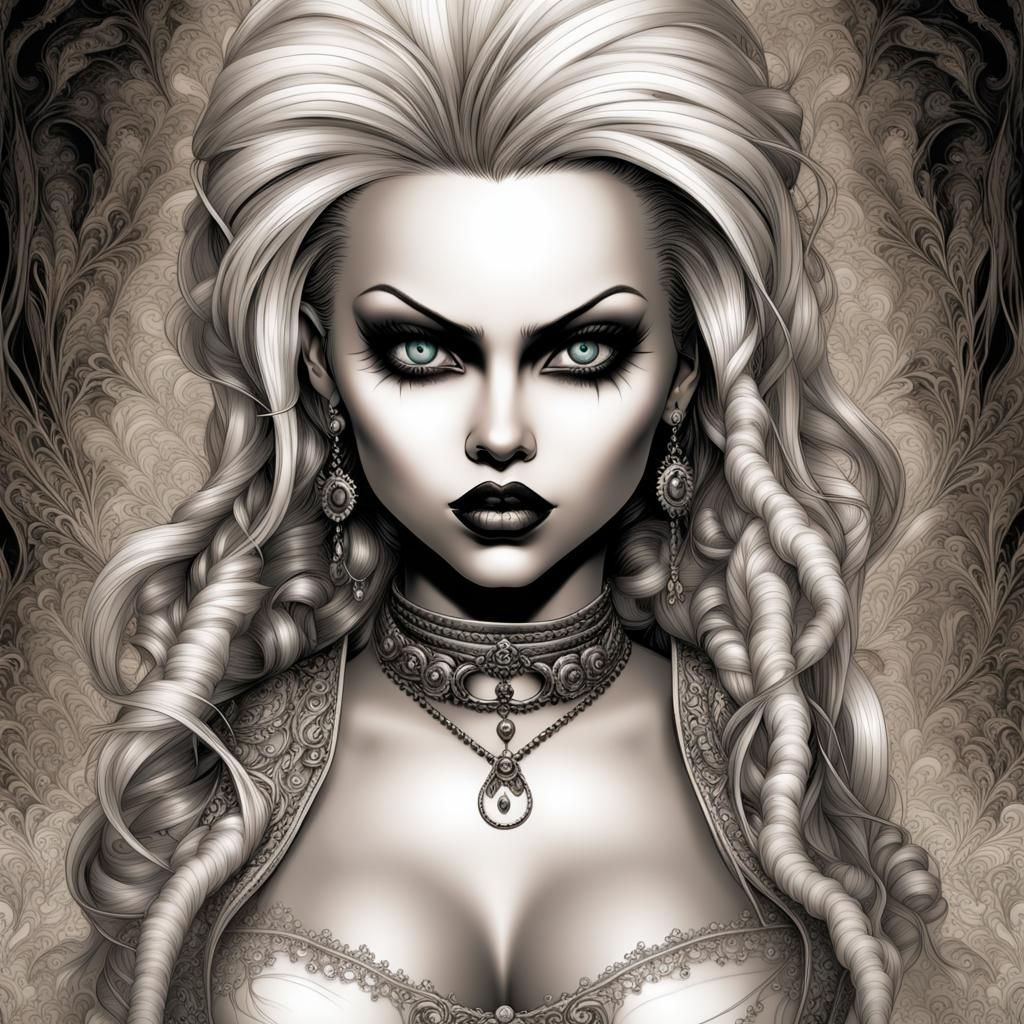 Tiffany from Bride of Chucky in Luis Royo Style
