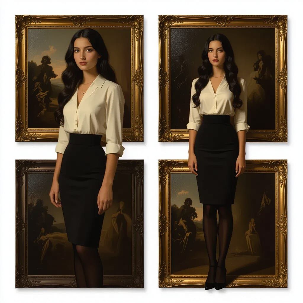 Hyperrealistic Portrait of an Italian Woman in Renaissance S...