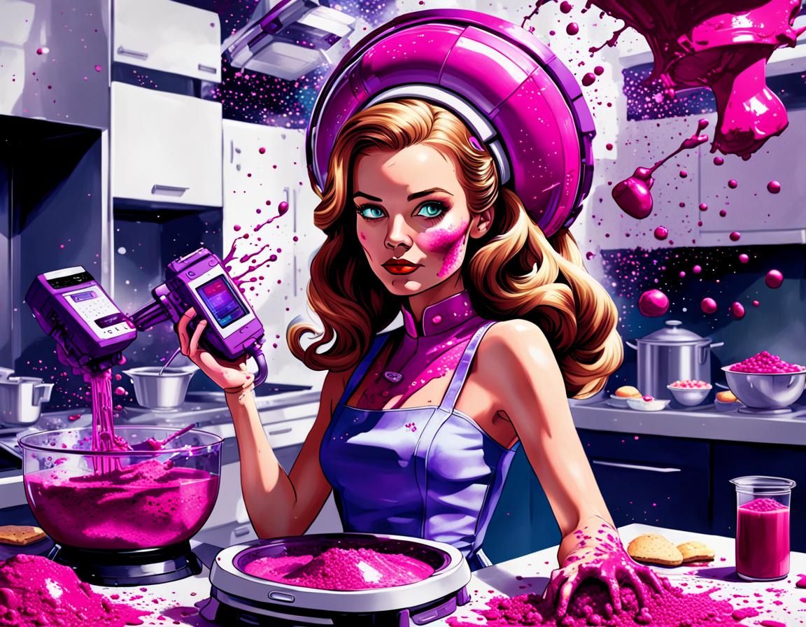 Belle's Bionic Art Accident: A Spatter Art Disaster