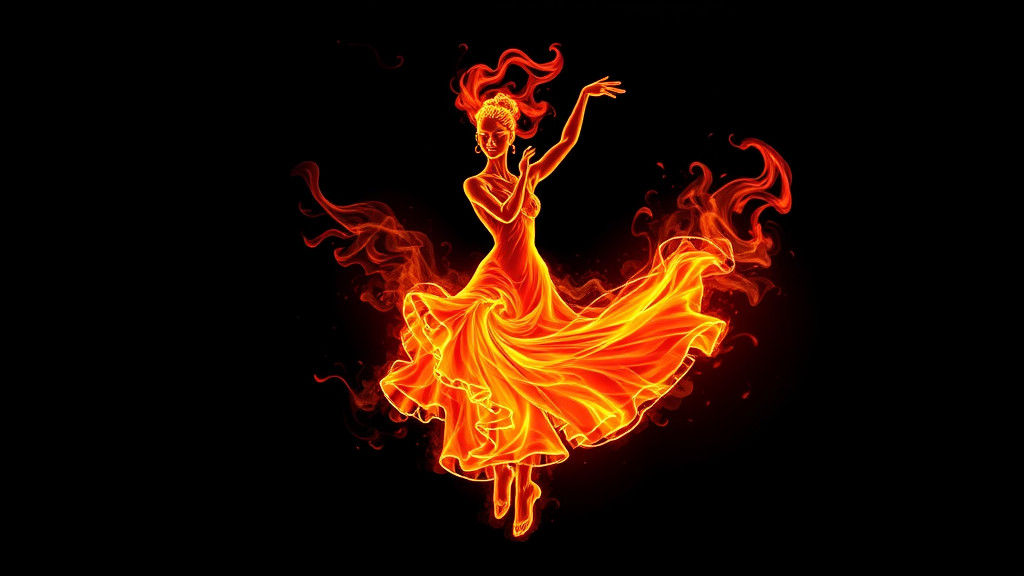 Flaming Dancer: An HDR Vision in Fire
