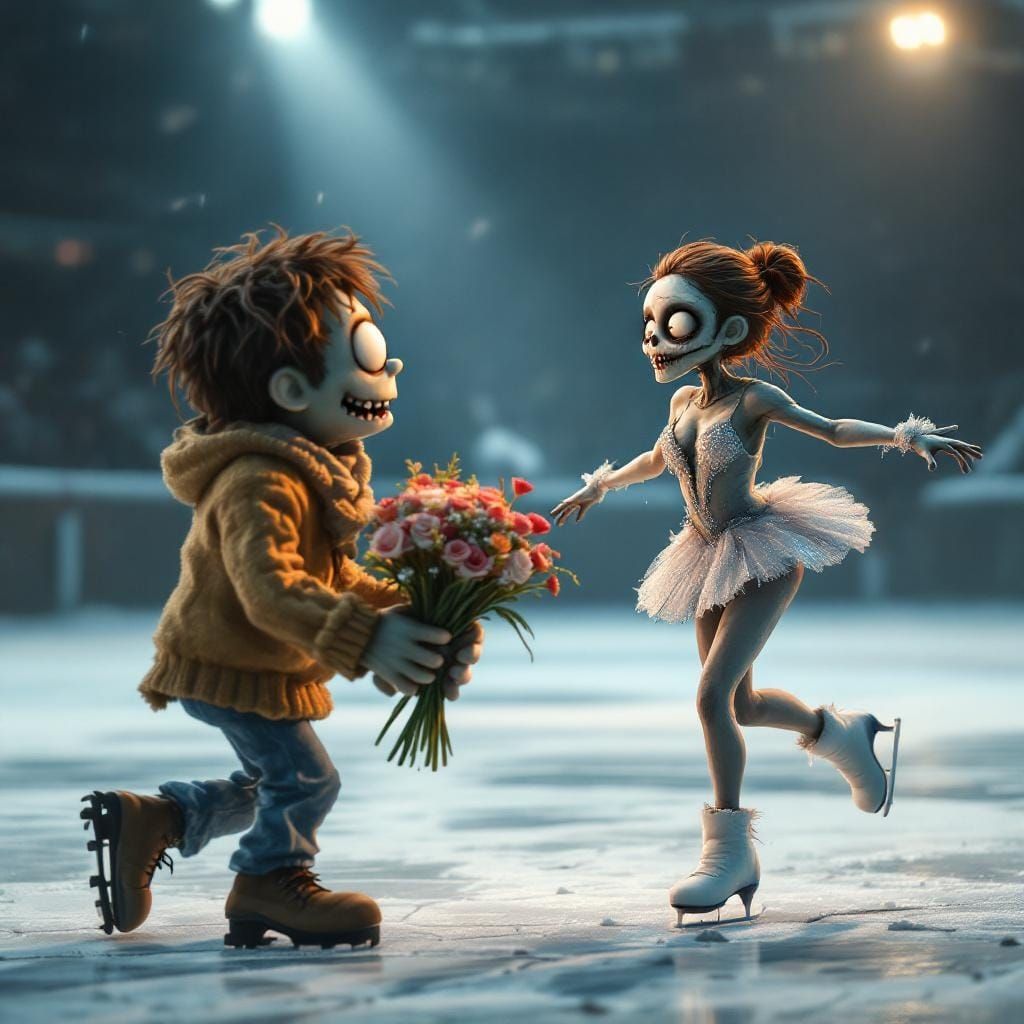 Zombie Fan's Dream: Post-Apocalyptic Ice Skating Romance
