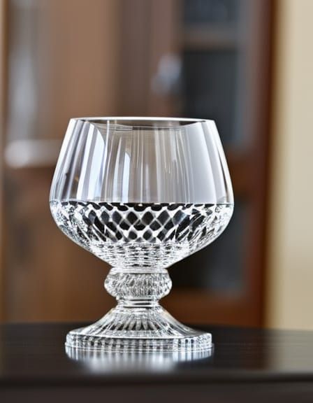 Crystal Goblet Shattered: Photorealistic Still Life