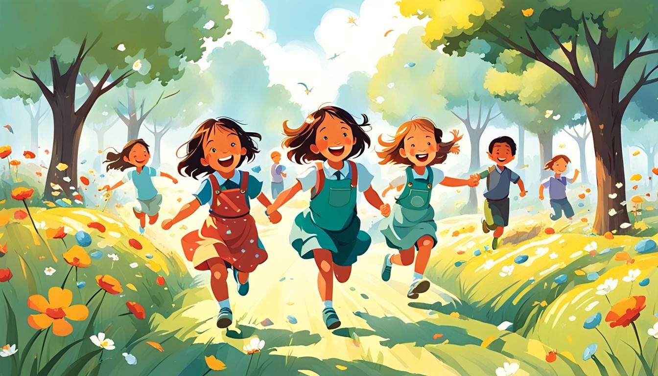 Childhood Innocence: Joyful Play and Simple Pleasures